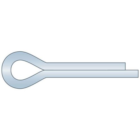 Heritage Industrial Cotter Pin, 5 mm Dia, 64 mm L, Carbon Steel, 1 PK CPMZ-040-063